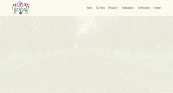 Desktop Screenshot of marianfarmsbiodynamic.com